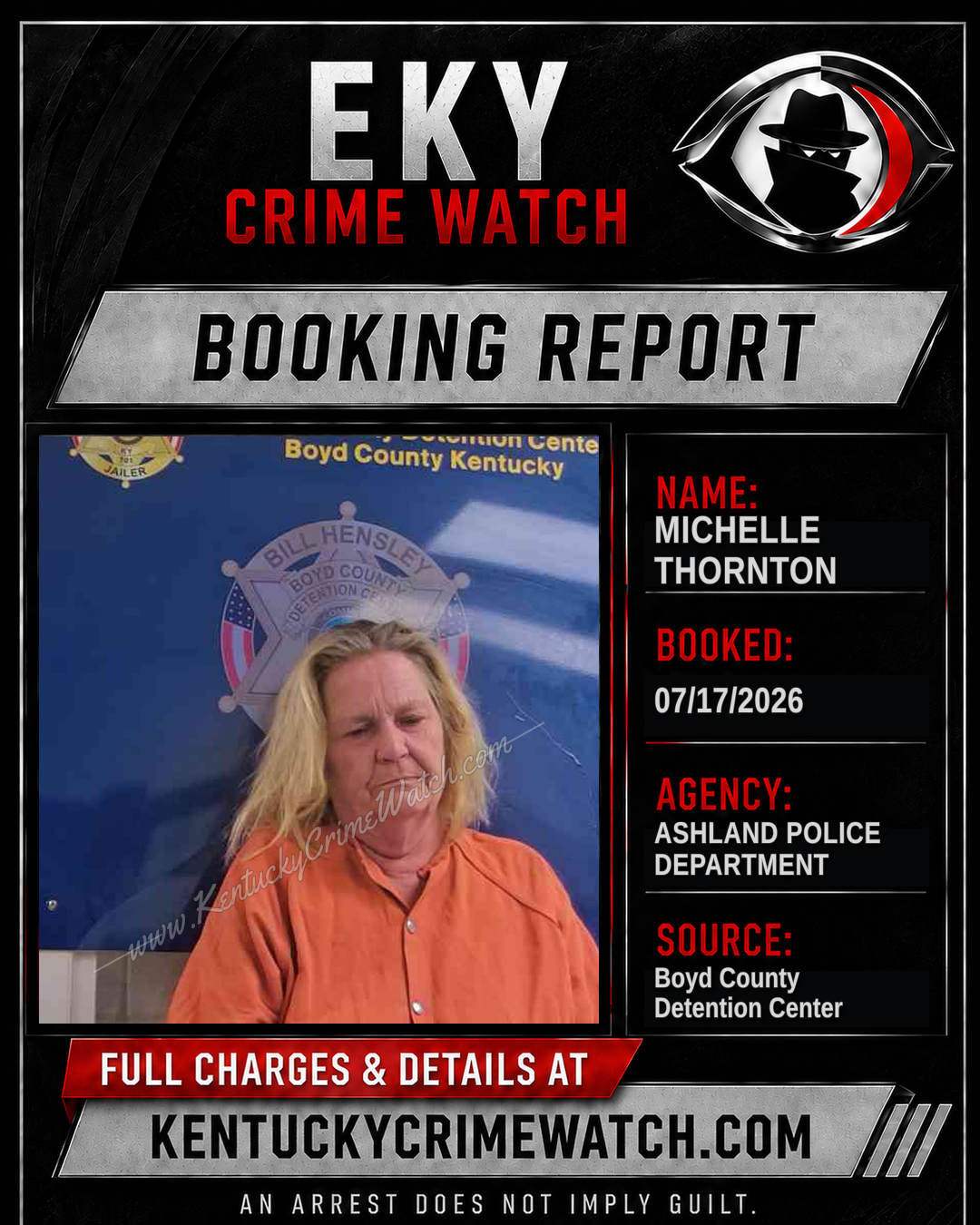 MICHELLE THORNTON booking image