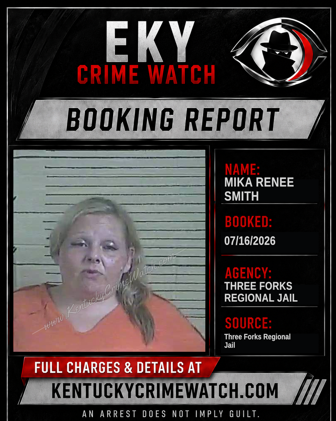 Mika Renee Smith booking image
