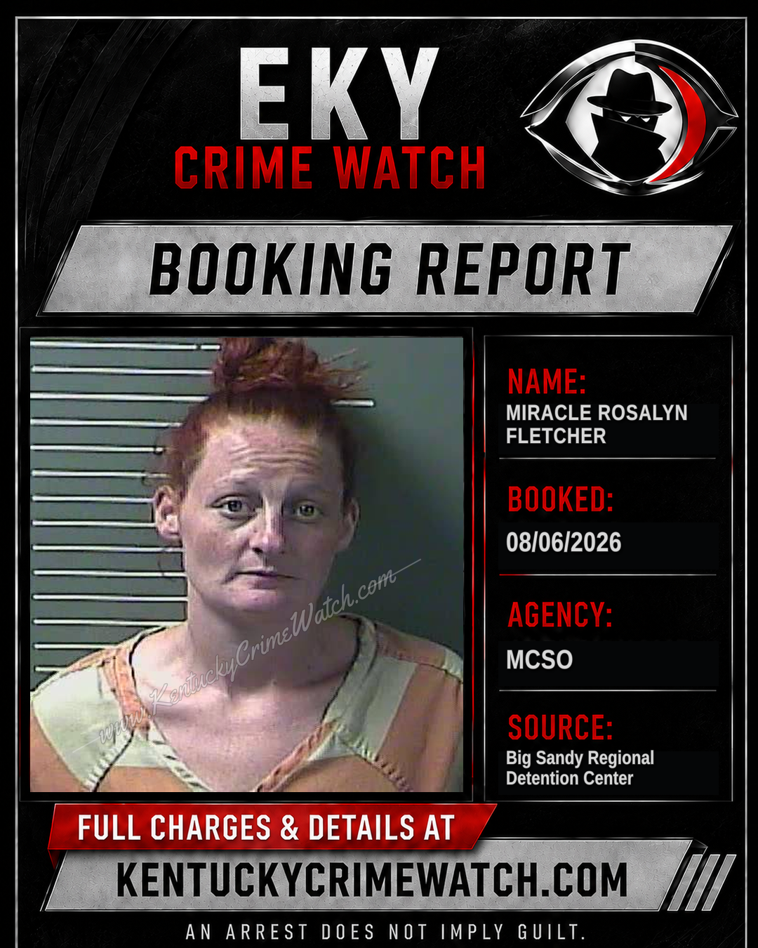 MIRACLE ROSALYN FLETCHER booking image