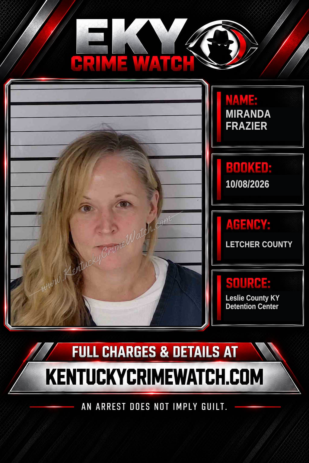 MIRANDA FRAZIER booking image