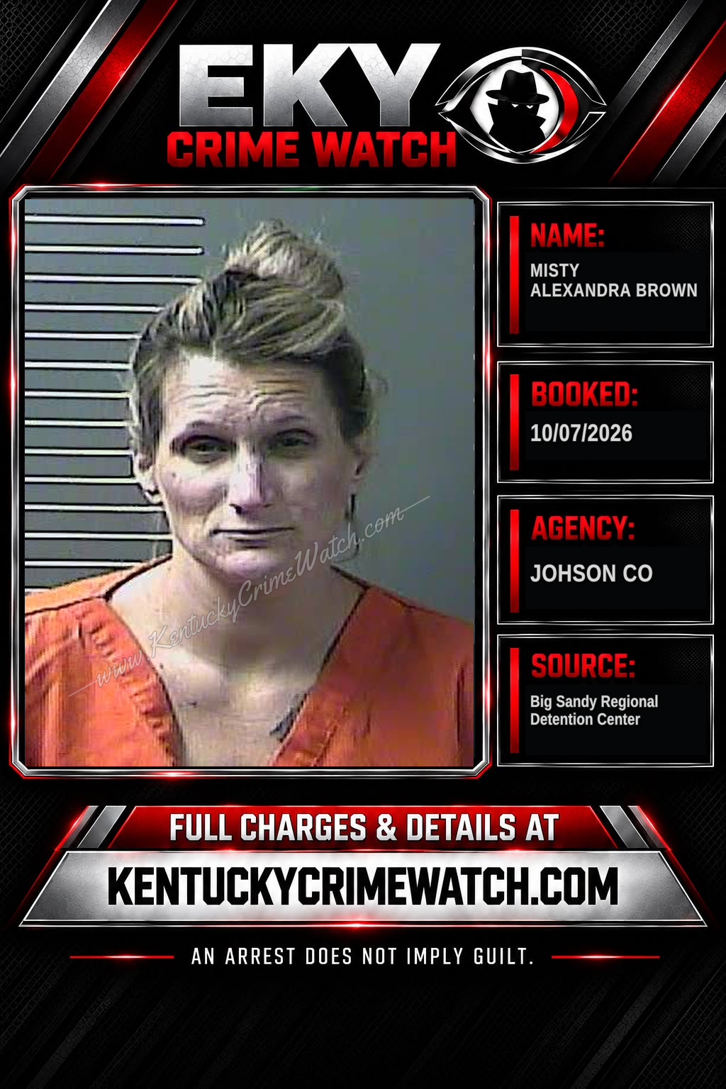 MISTY ALEXANDRA BROWN booking image