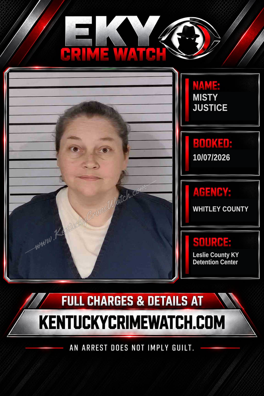 MISTY JUSTICE booking image