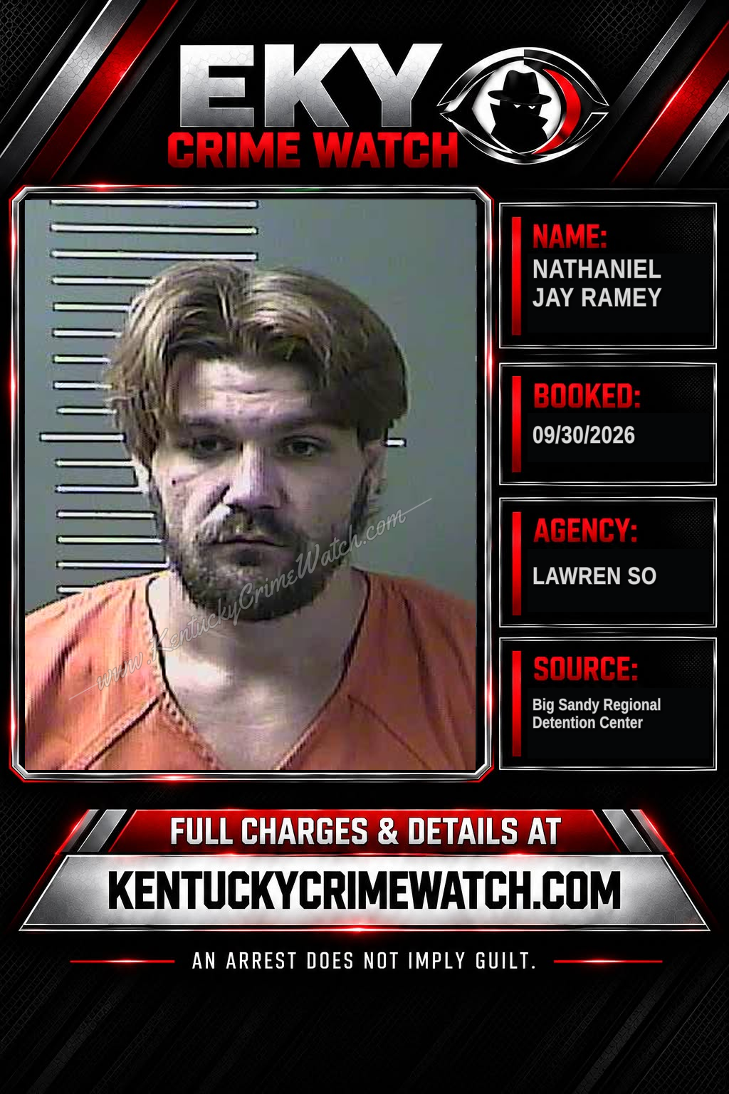 NATHANIEL JAY RAMEY booking image