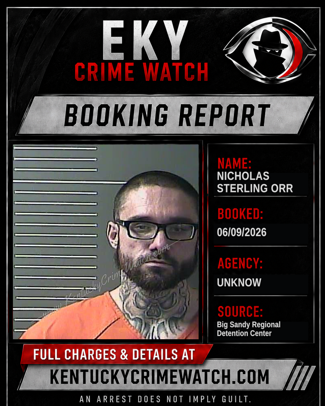 NICHOLAS STERLING ORR booking image