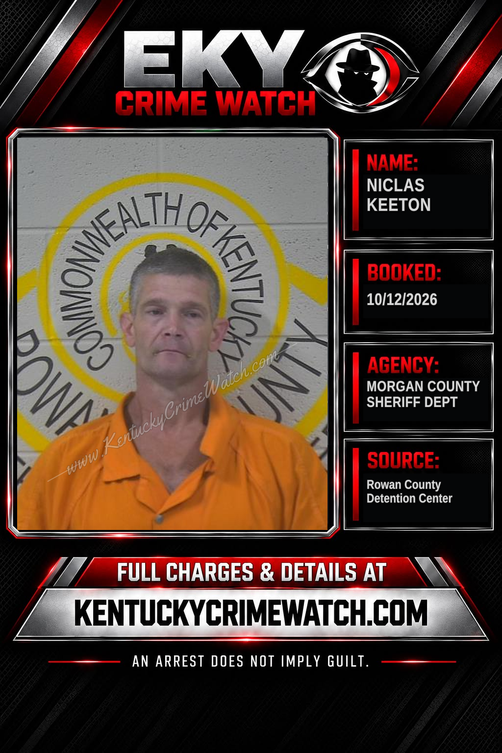 NICLAS KEETON booking image
