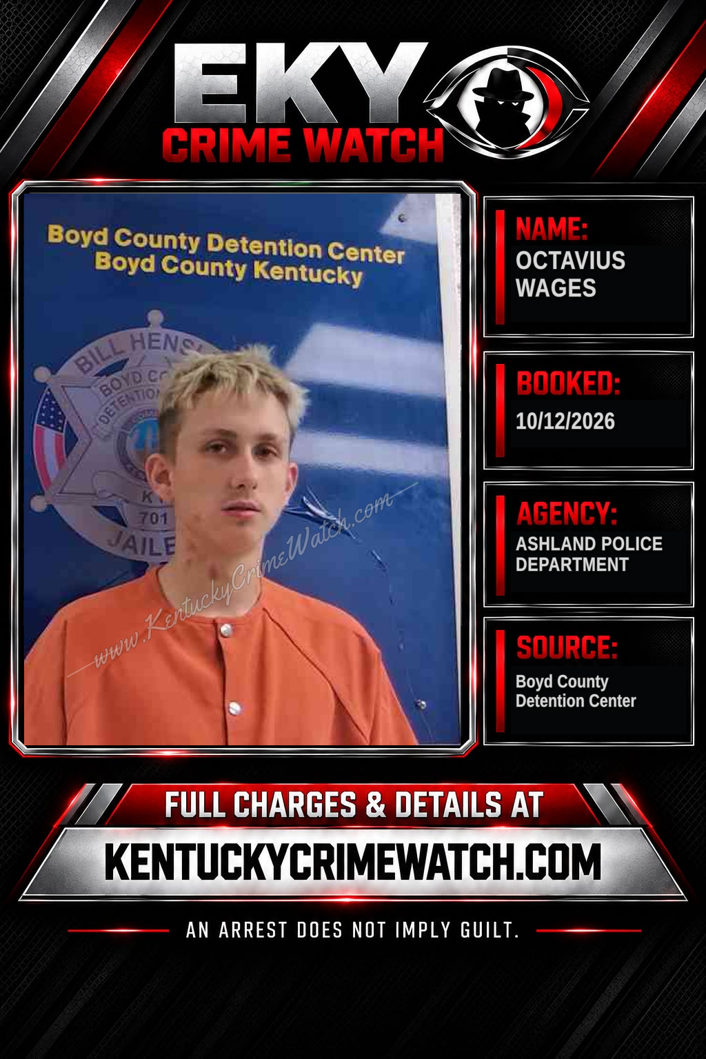 OCTAVIUS WAGES booking image