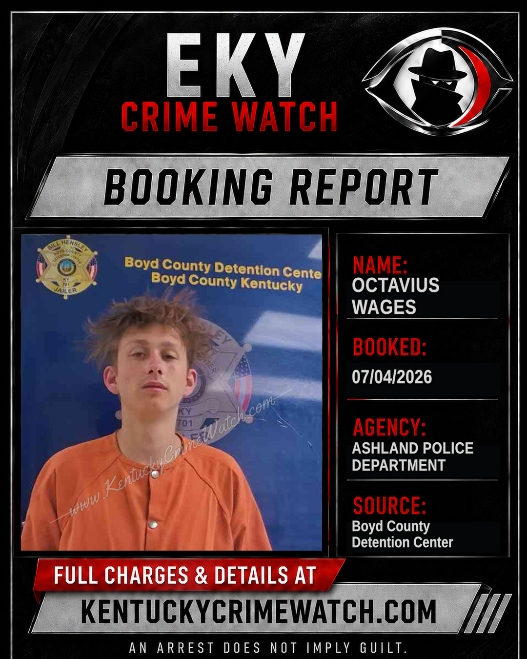OCTAVIUS WAGES booking image