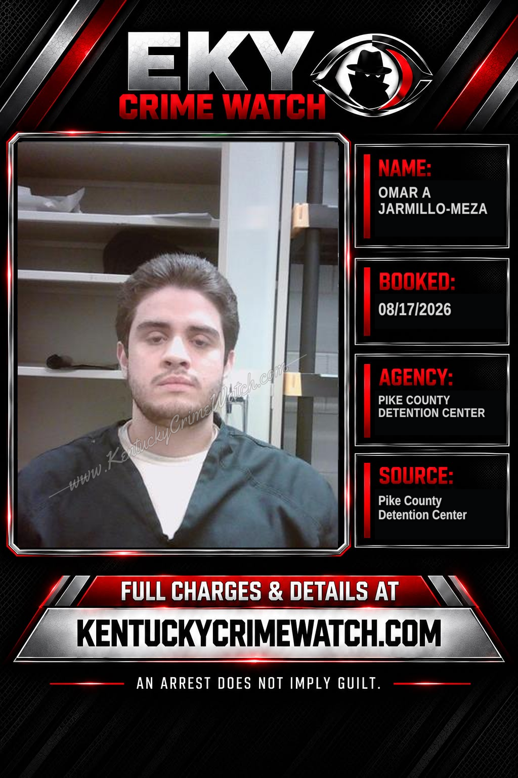 OMAR A JARMILLO-MEZA booking image