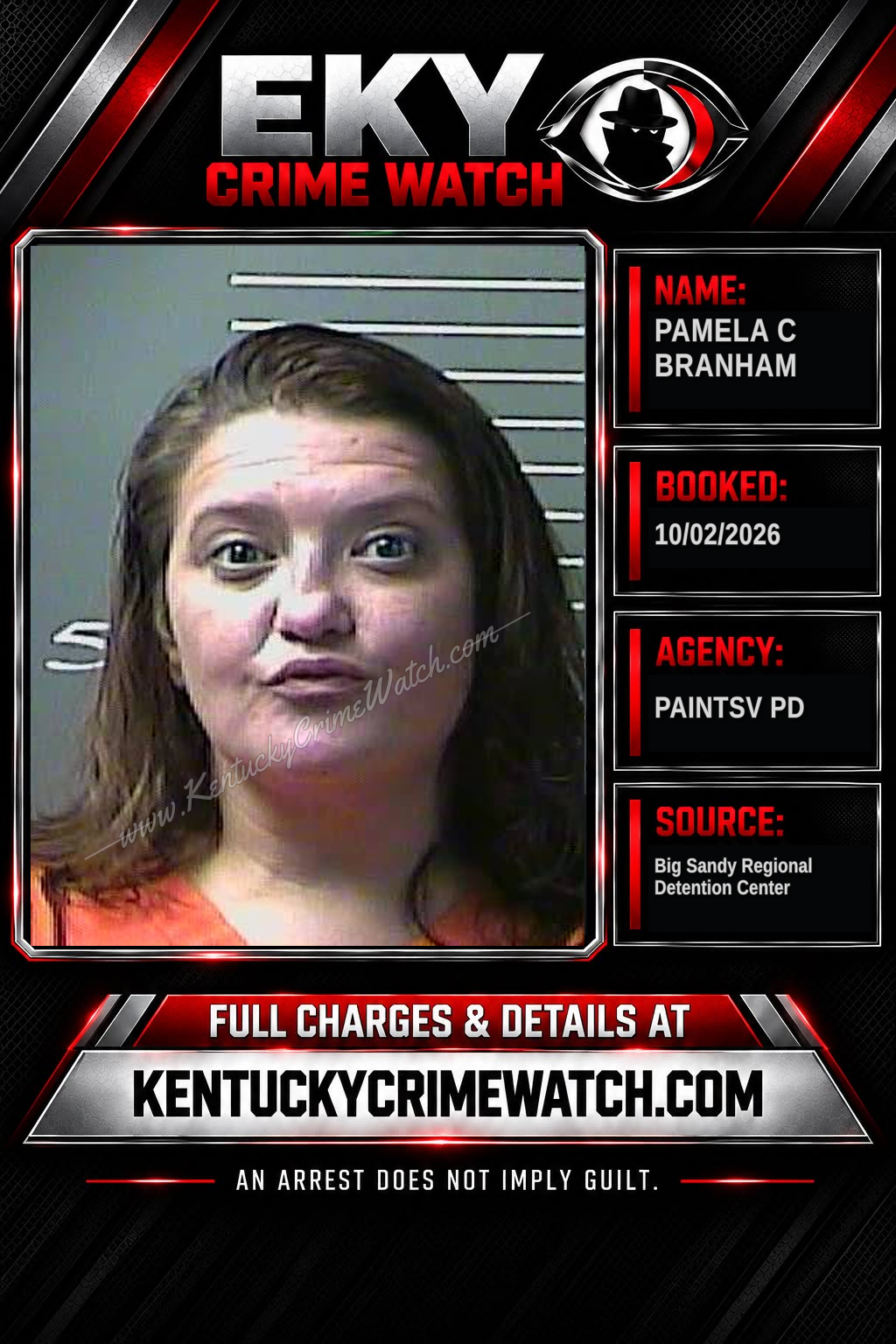 PAMELA C BRANHAM booking image