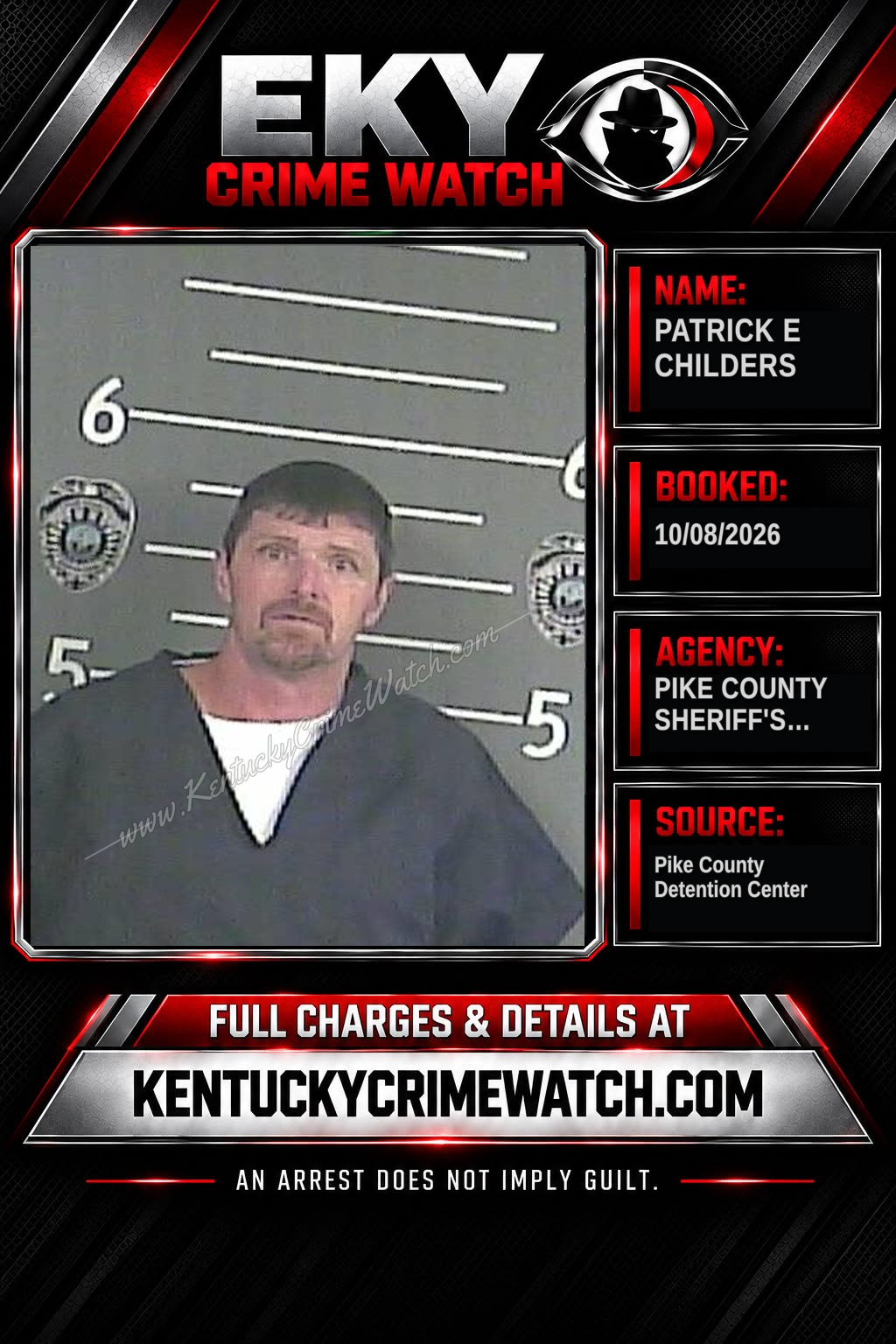 PATRICK E CHILDERS booking image