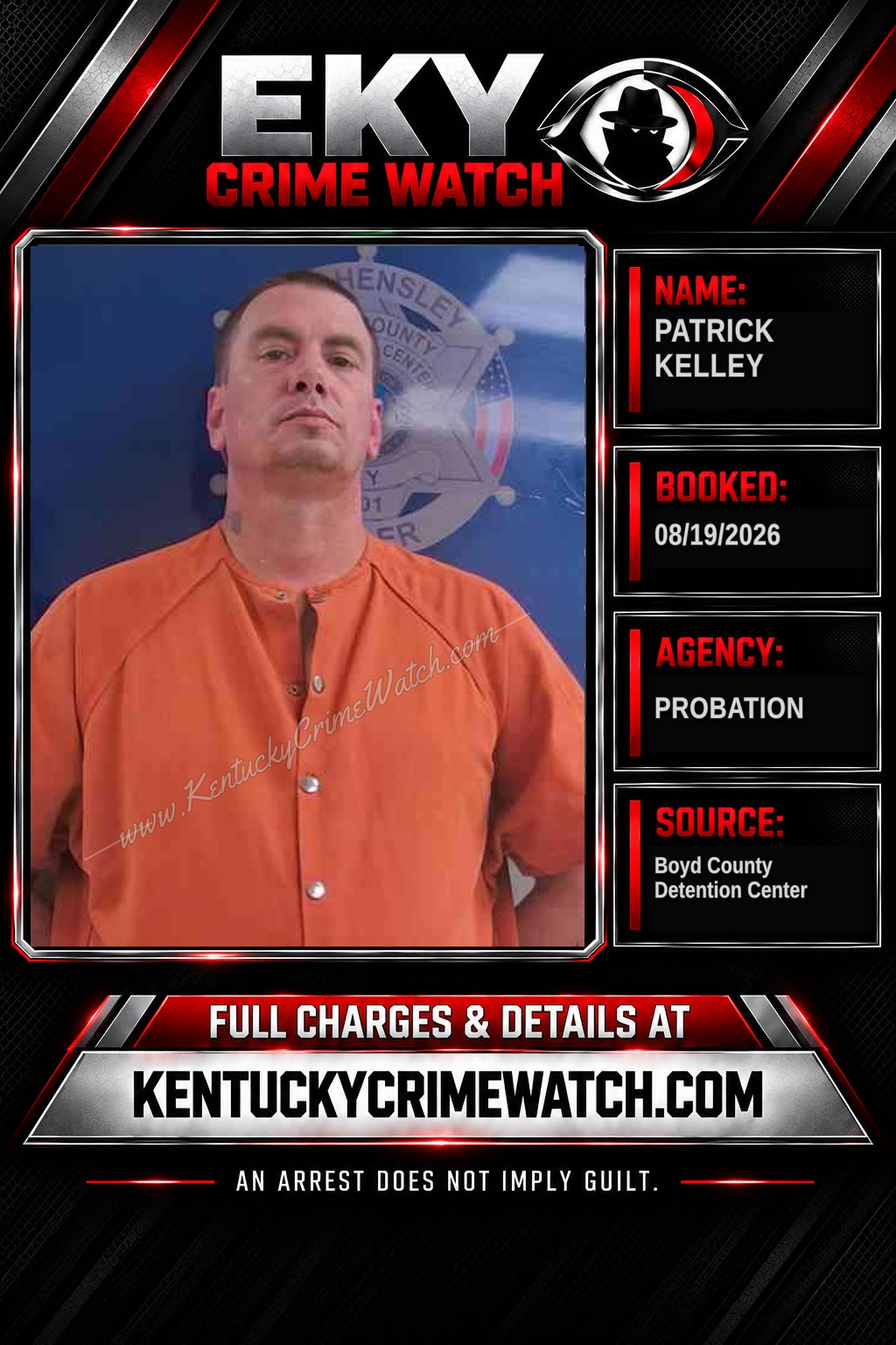 PATRICK KELLEY booking image