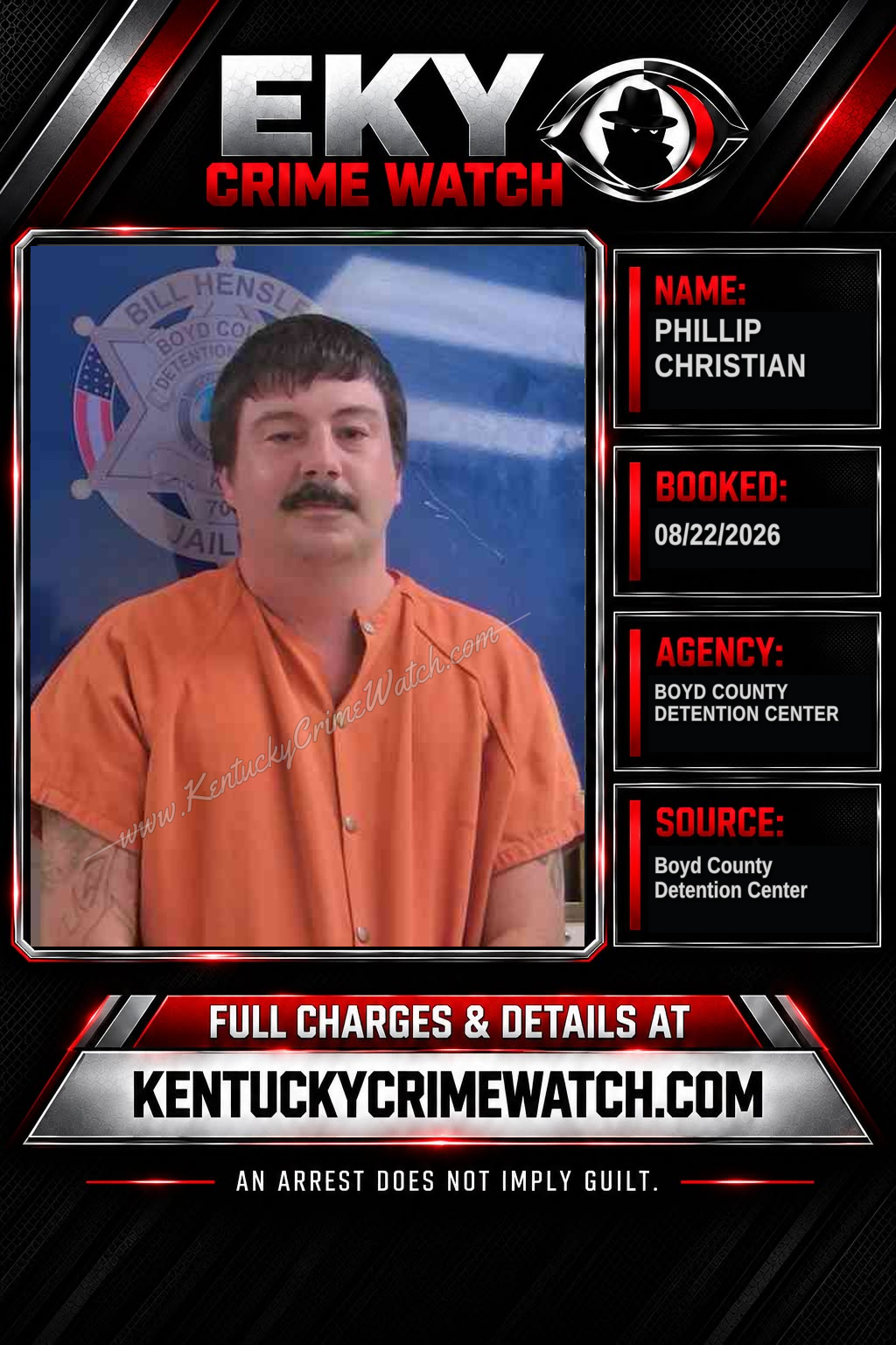 PHILLIP CHRISTIAN booking image