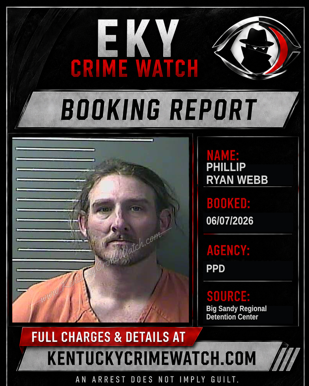 PHILLIP RYAN WEBB booking image