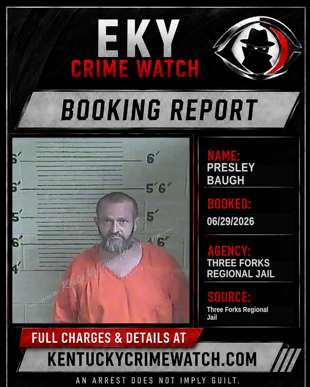 Presley Baugh booking image