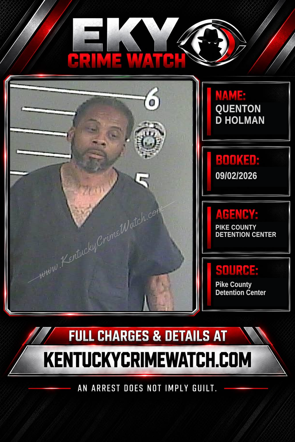 QUENTON D HOLMAN booking image