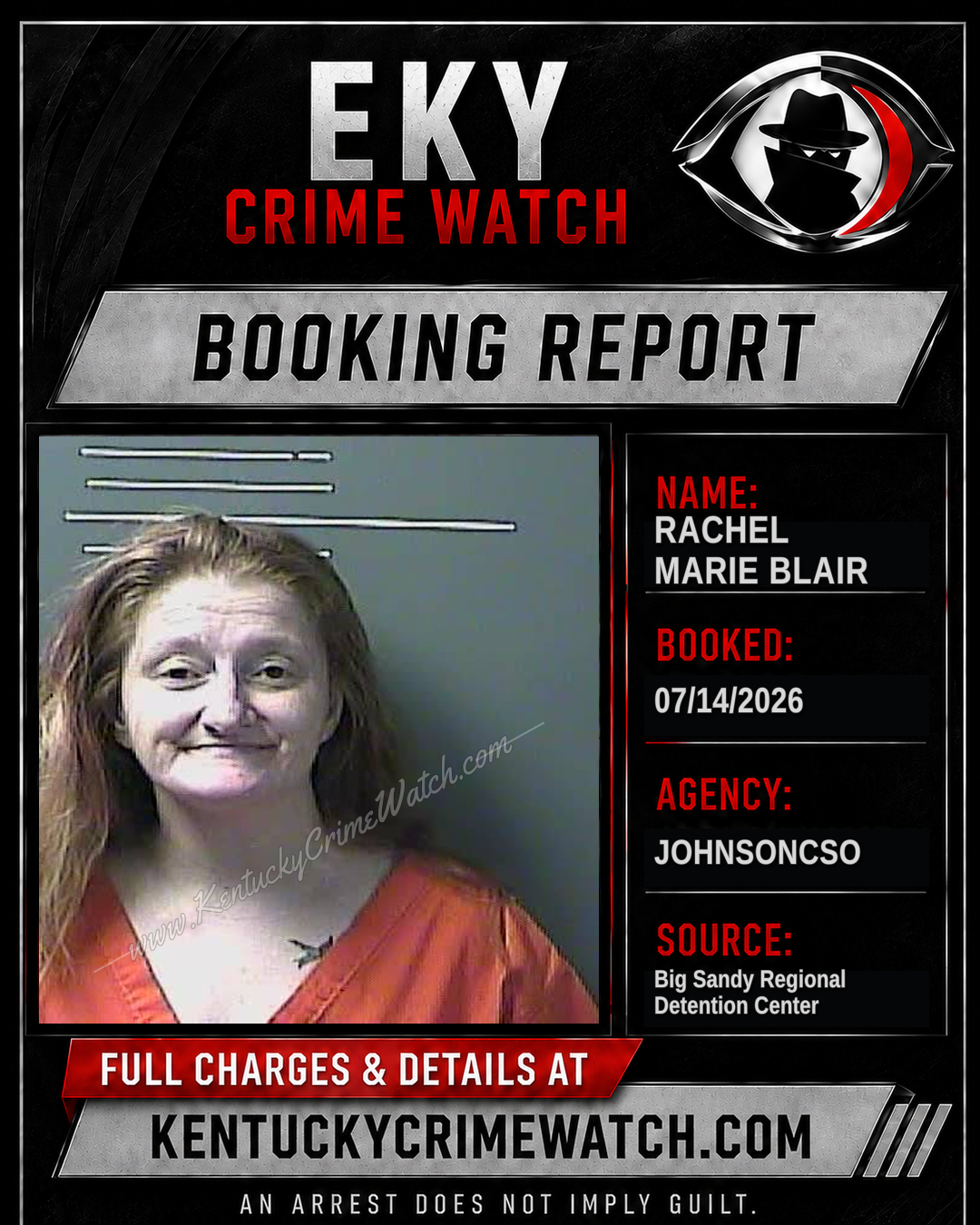 RACHEL MARIE BLAIR booking image