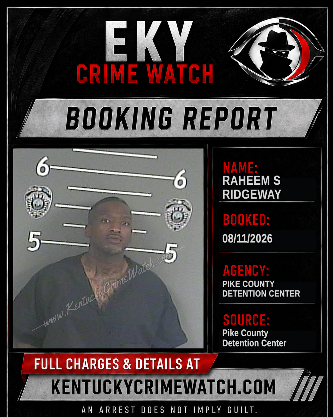RAHEEM S RIDGEWAY booking image