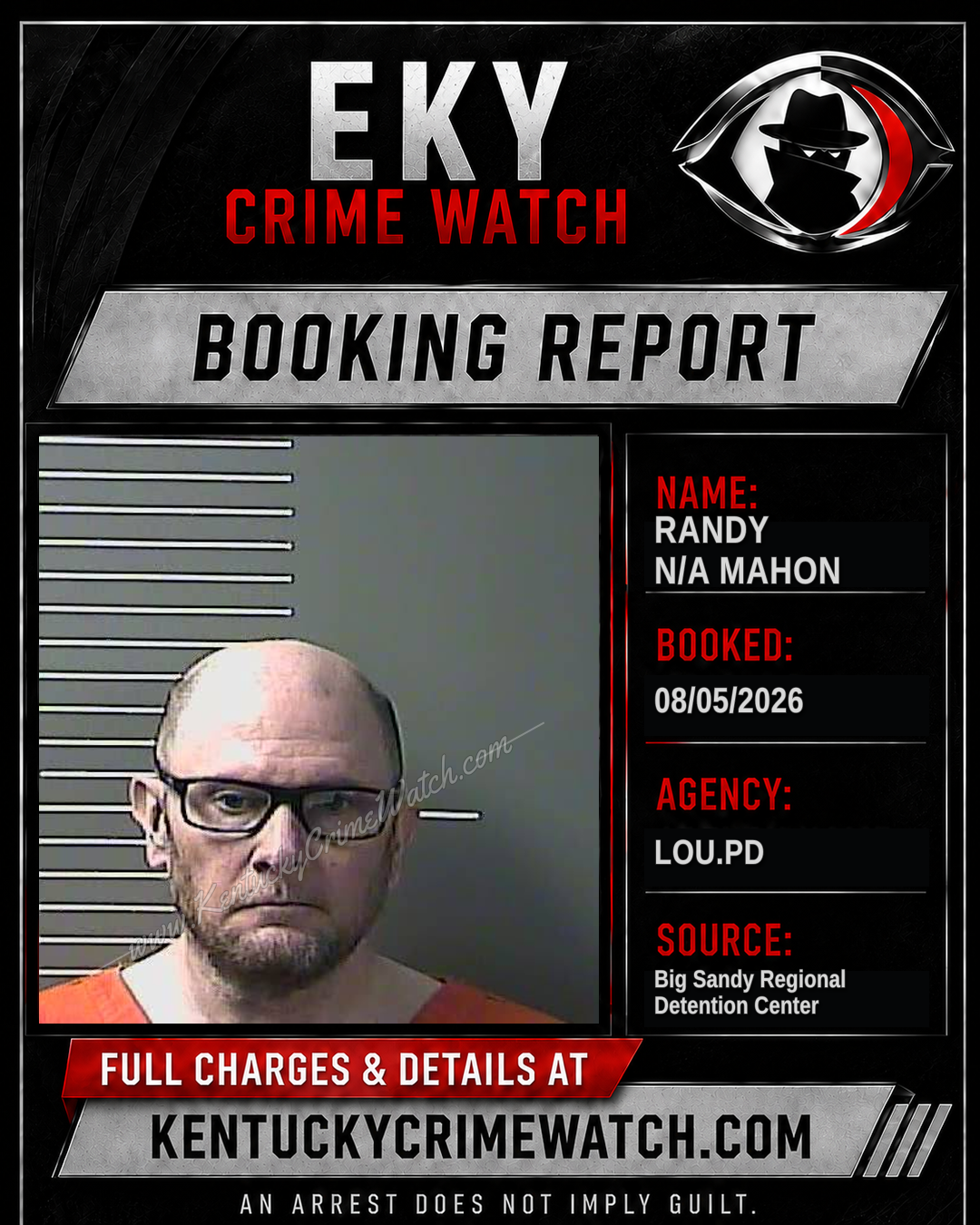 RANDY N/A MAHON booking image