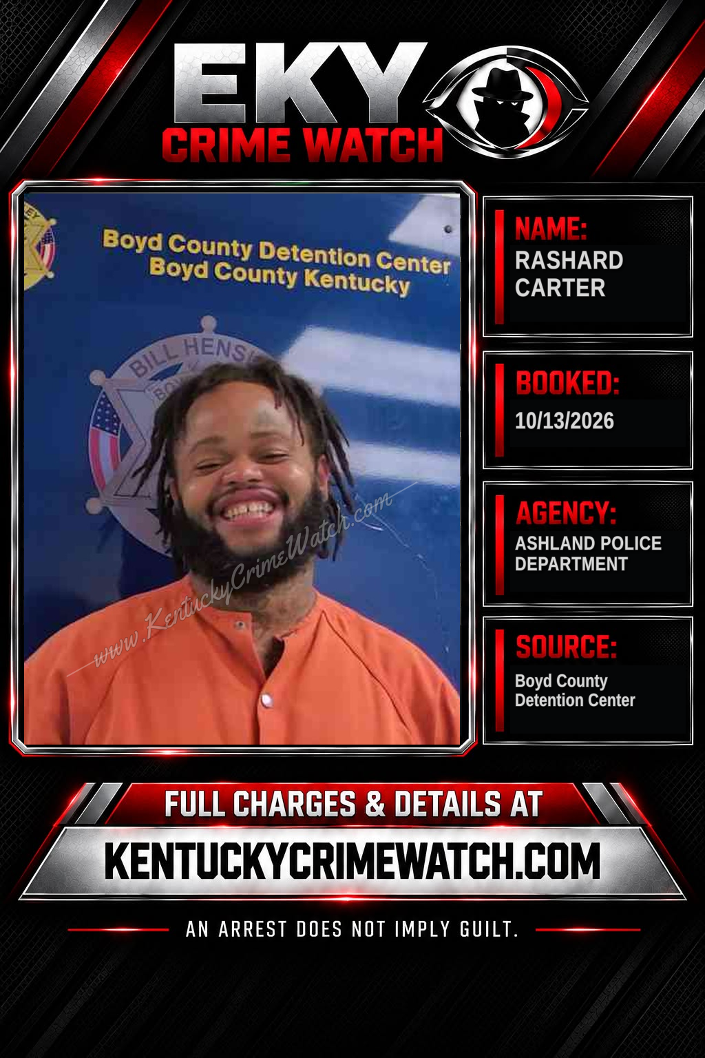 RASHARD CARTER booking image