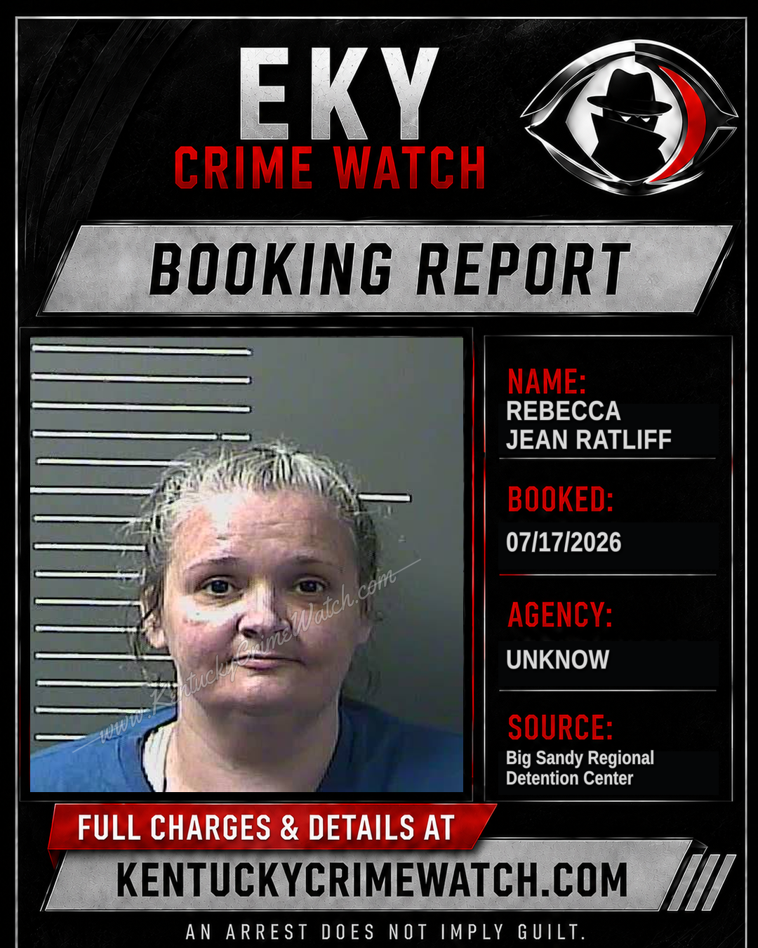 REBECCA JEAN RATLIFF booking image