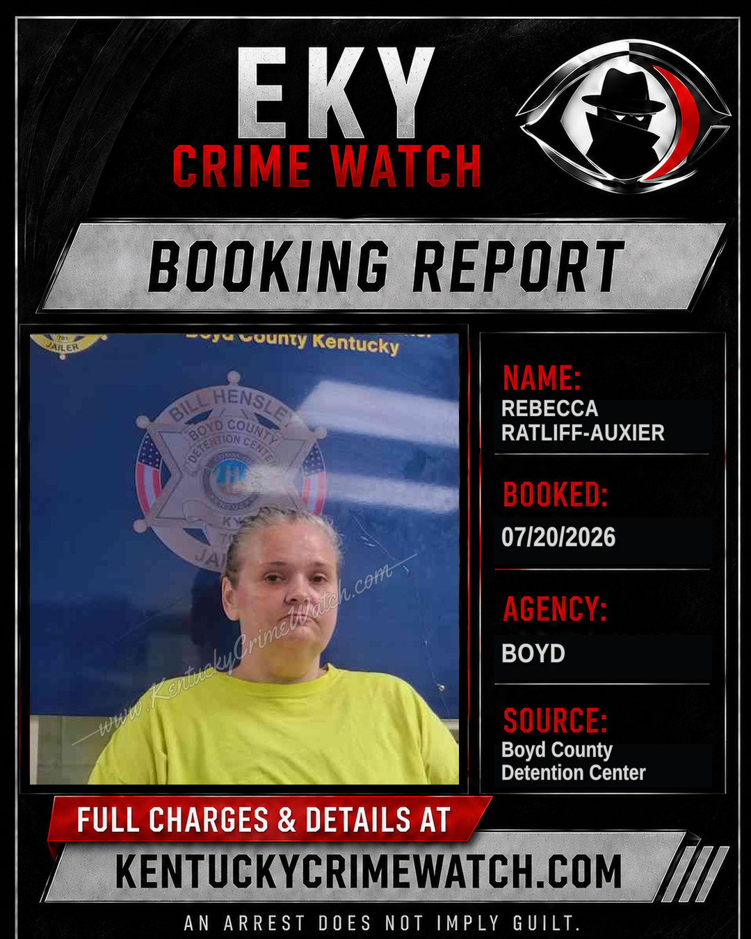 REBECCA RATLIFF-AUXIER booking image