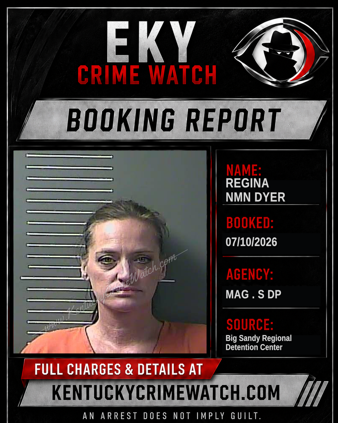 REGINA NMN DYER booking image