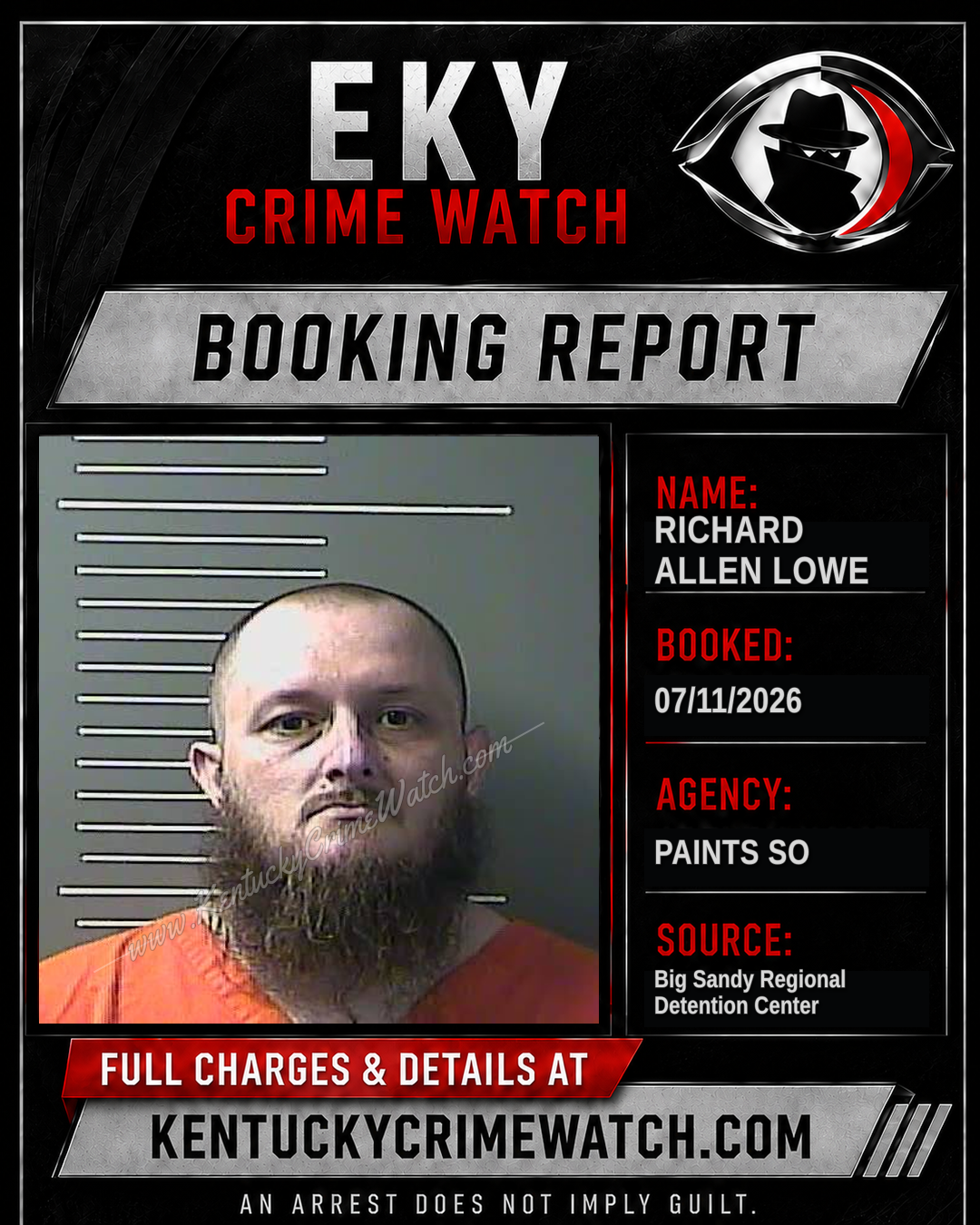 RICHARD ALLEN LOWE booking image