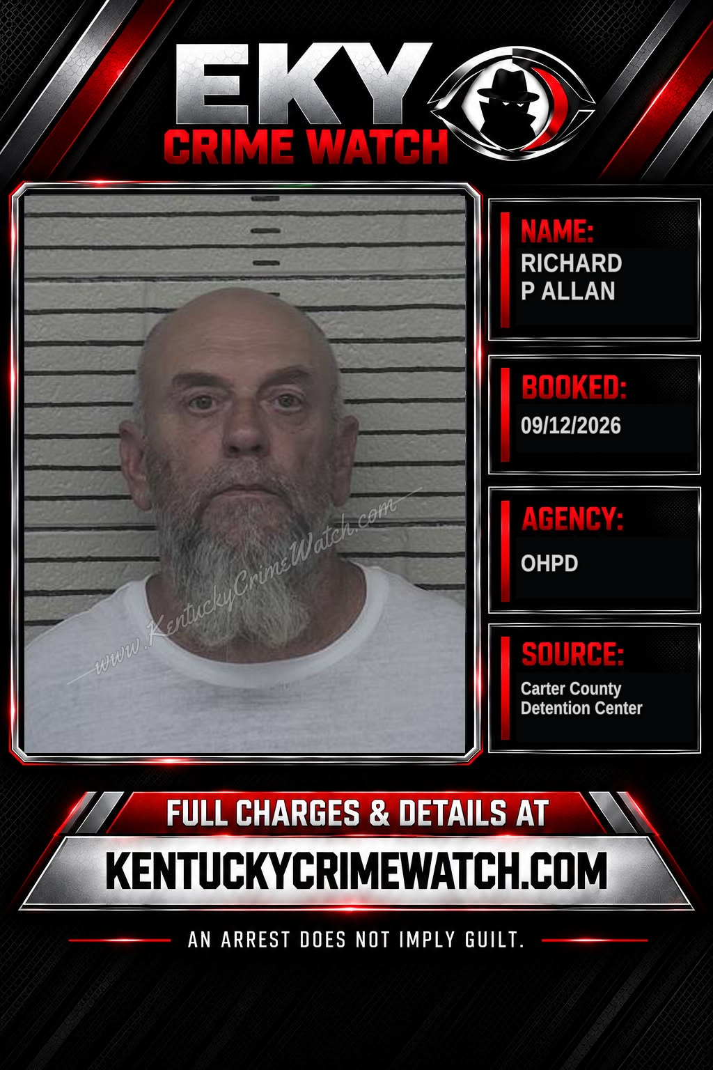 RICHARD P ALLAN booking image