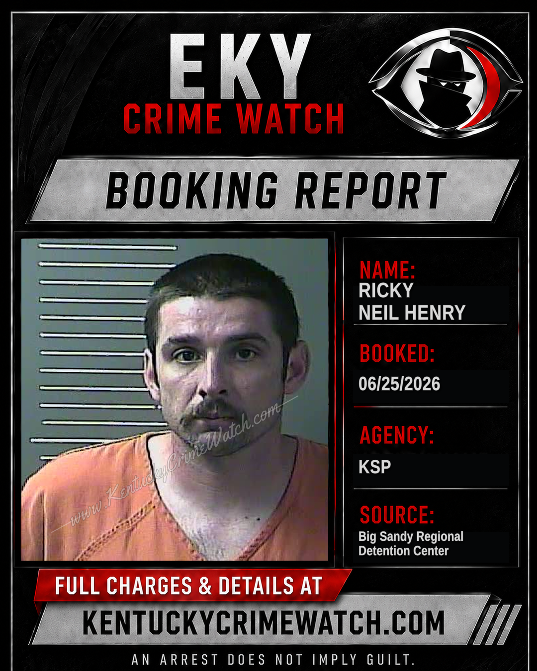 RICKY NEIL HENRY booking image