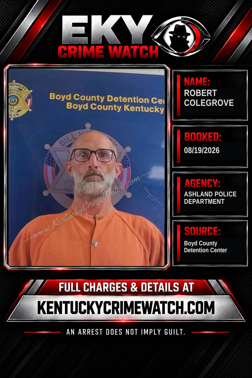 ROBERT COLEGROVE booking image