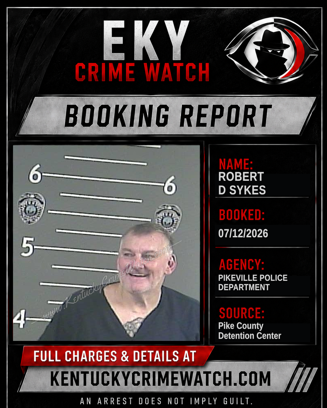 ROBERT D SYKES booking image