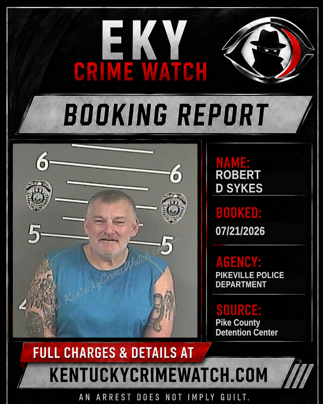 ROBERT D SYKES booking image