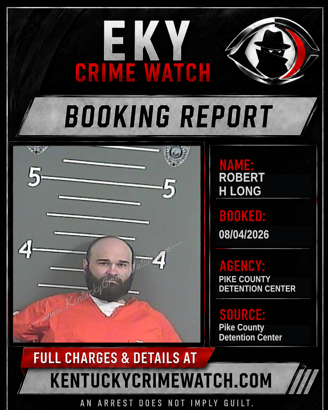 ROBERT H LONG booking image