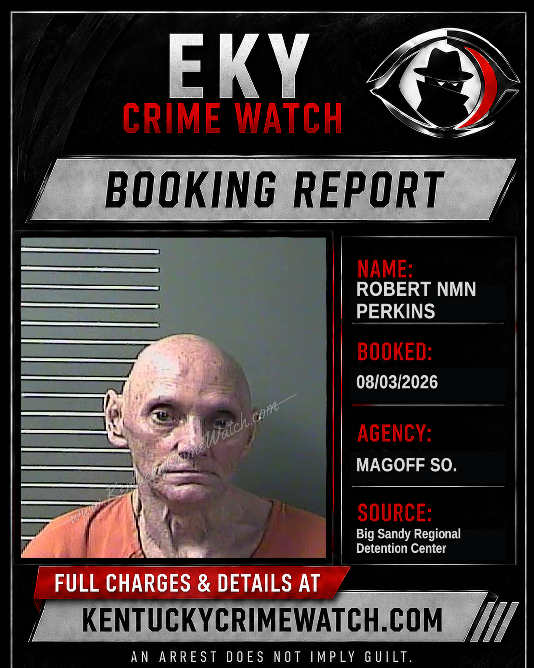 ROBERT NMN PERKINS booking report card