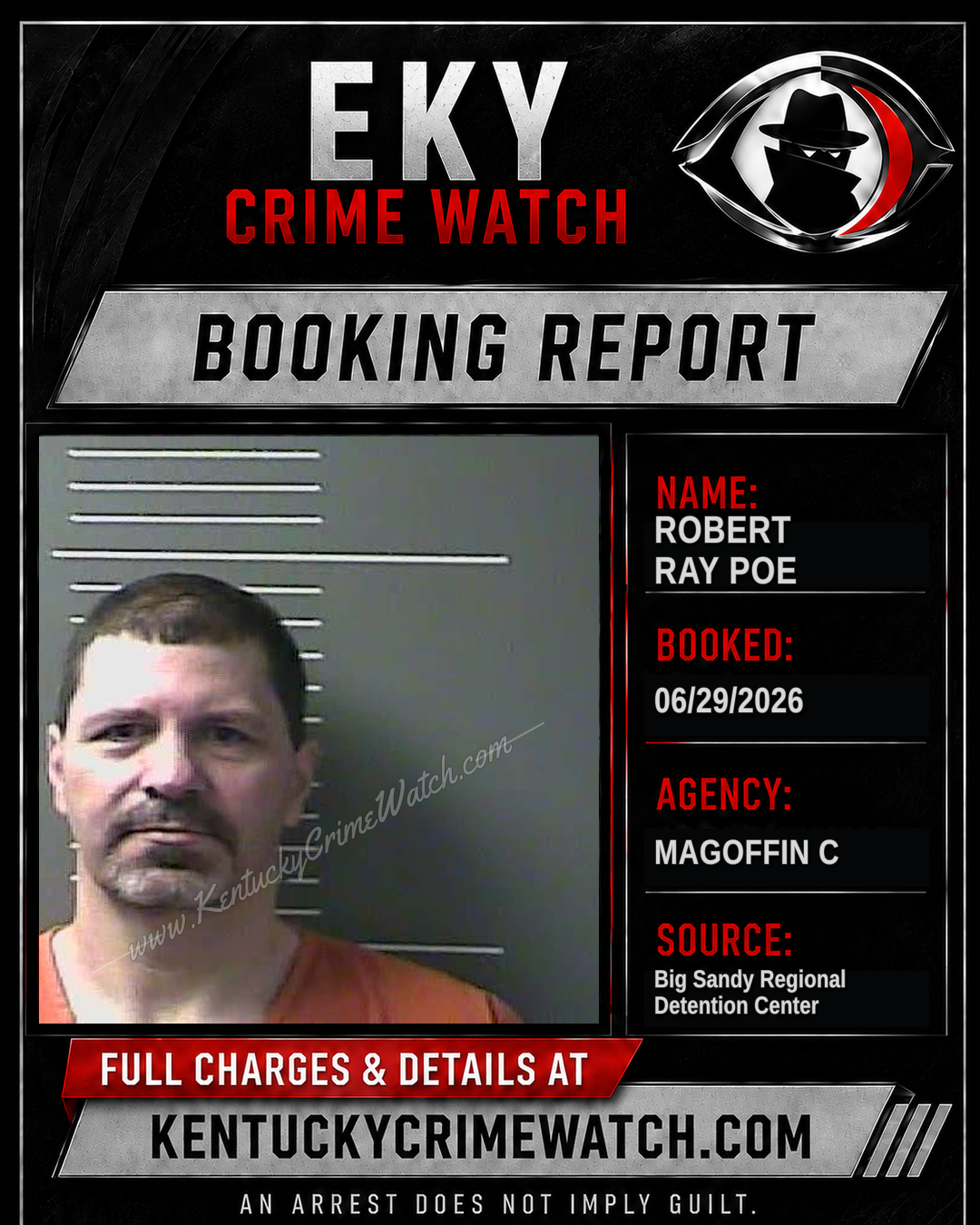 ROBERT RAY POE booking image