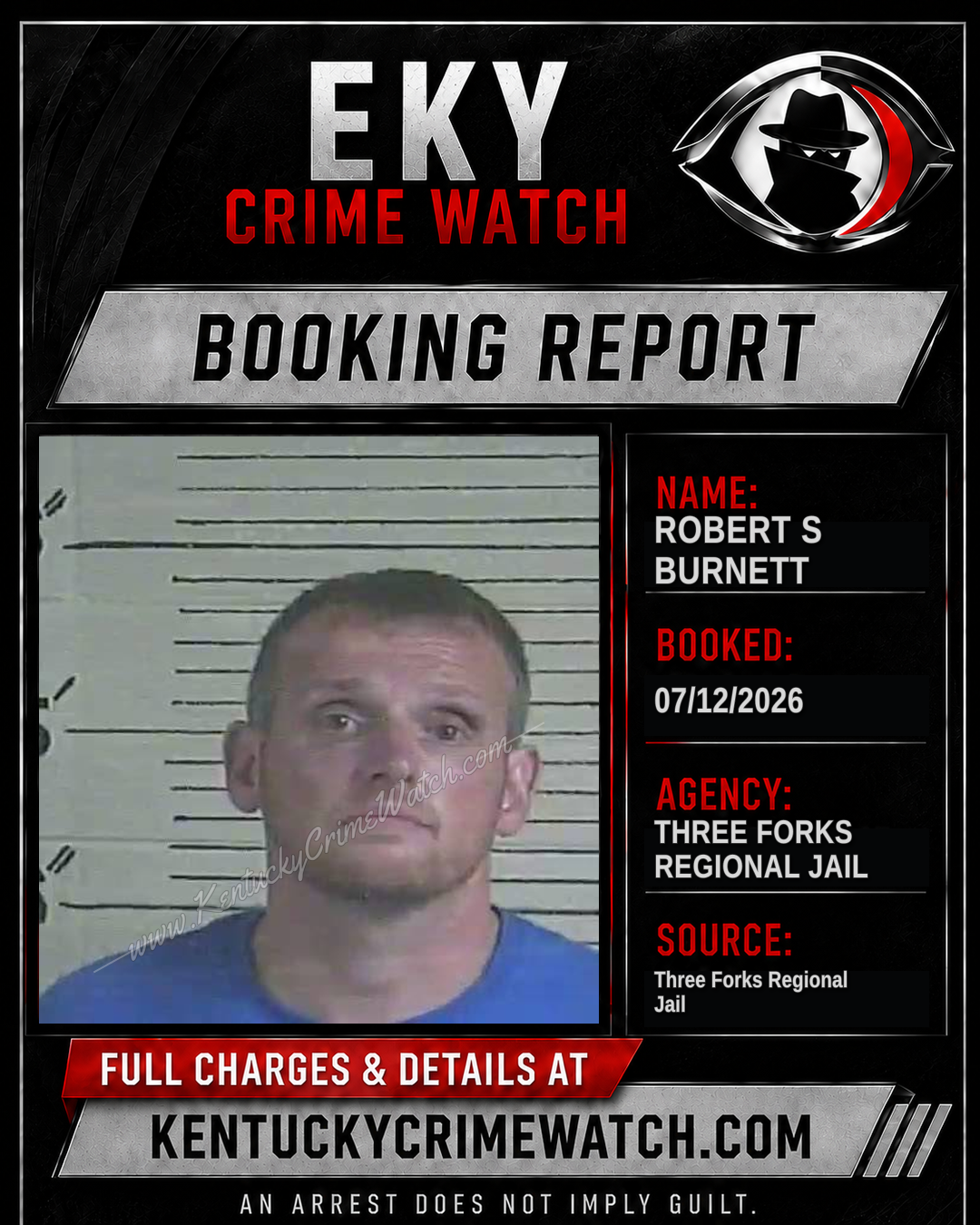 Robert S Burnett booking image