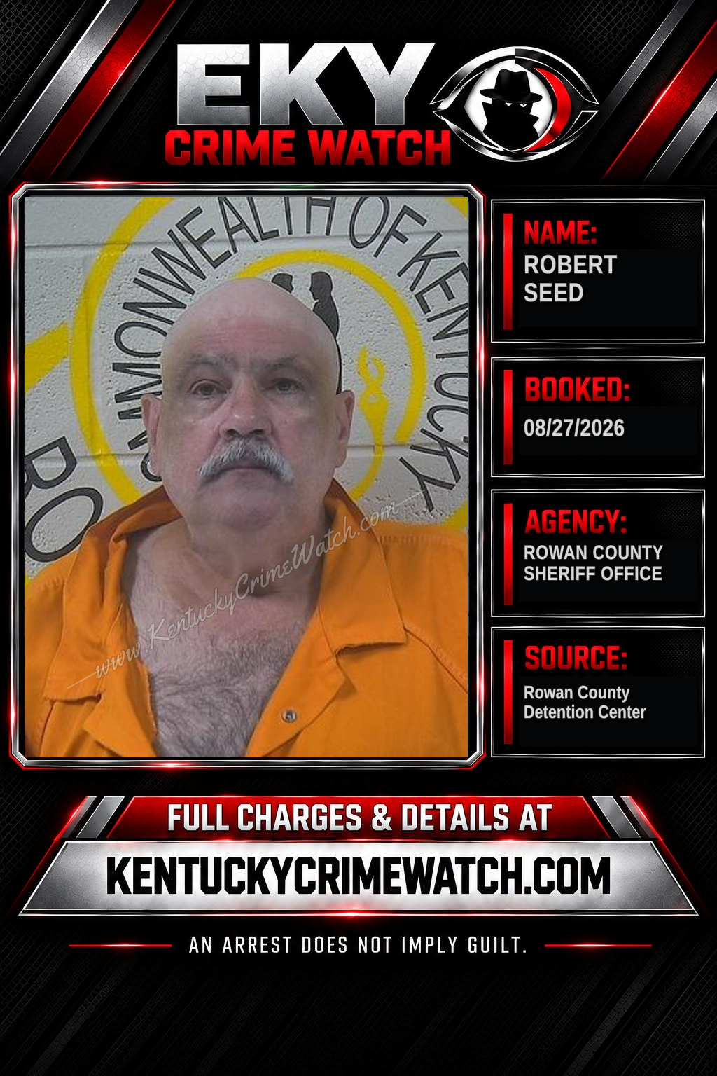 ROBERT SEED booking image