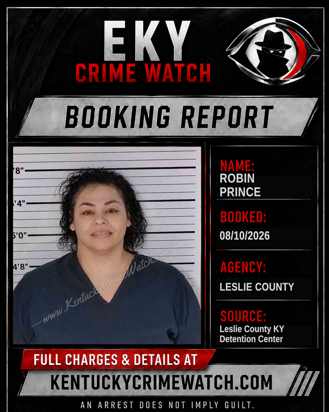 ROBIN PRINCE booking image