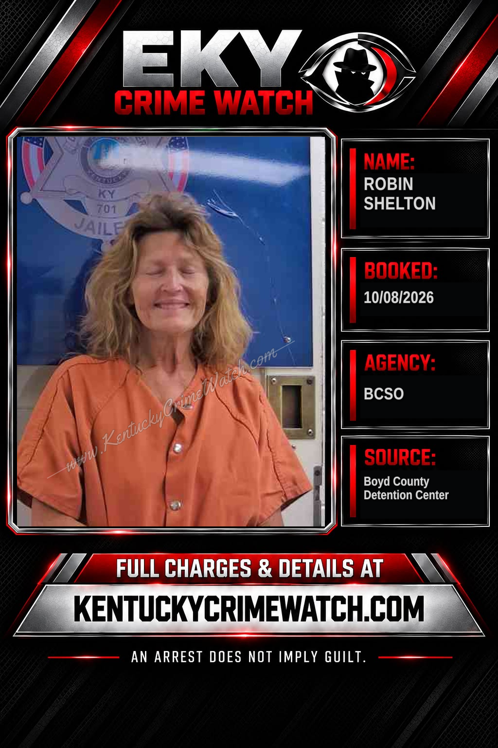 ROBIN SHELTON booking image