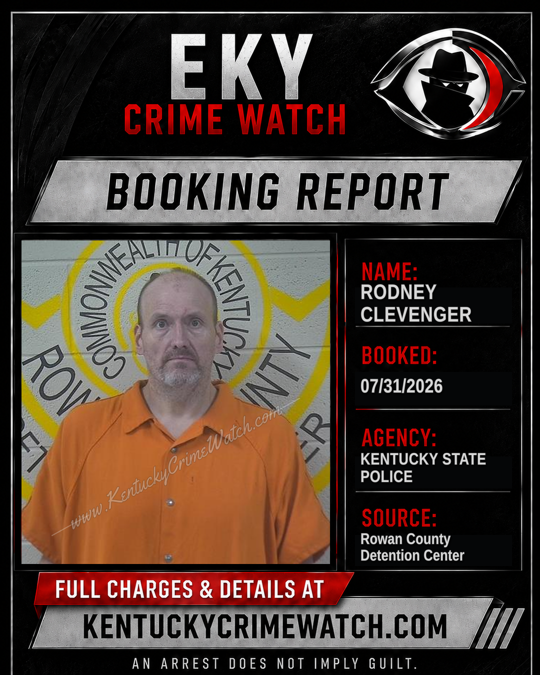 RODNEY CLEVENGER booking image