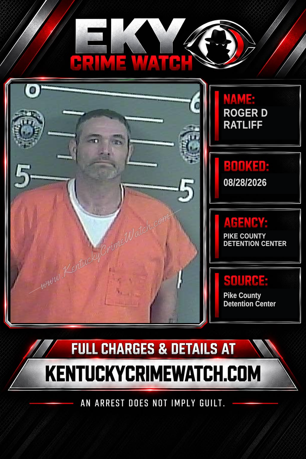 ROGER D RATLIFF booking image