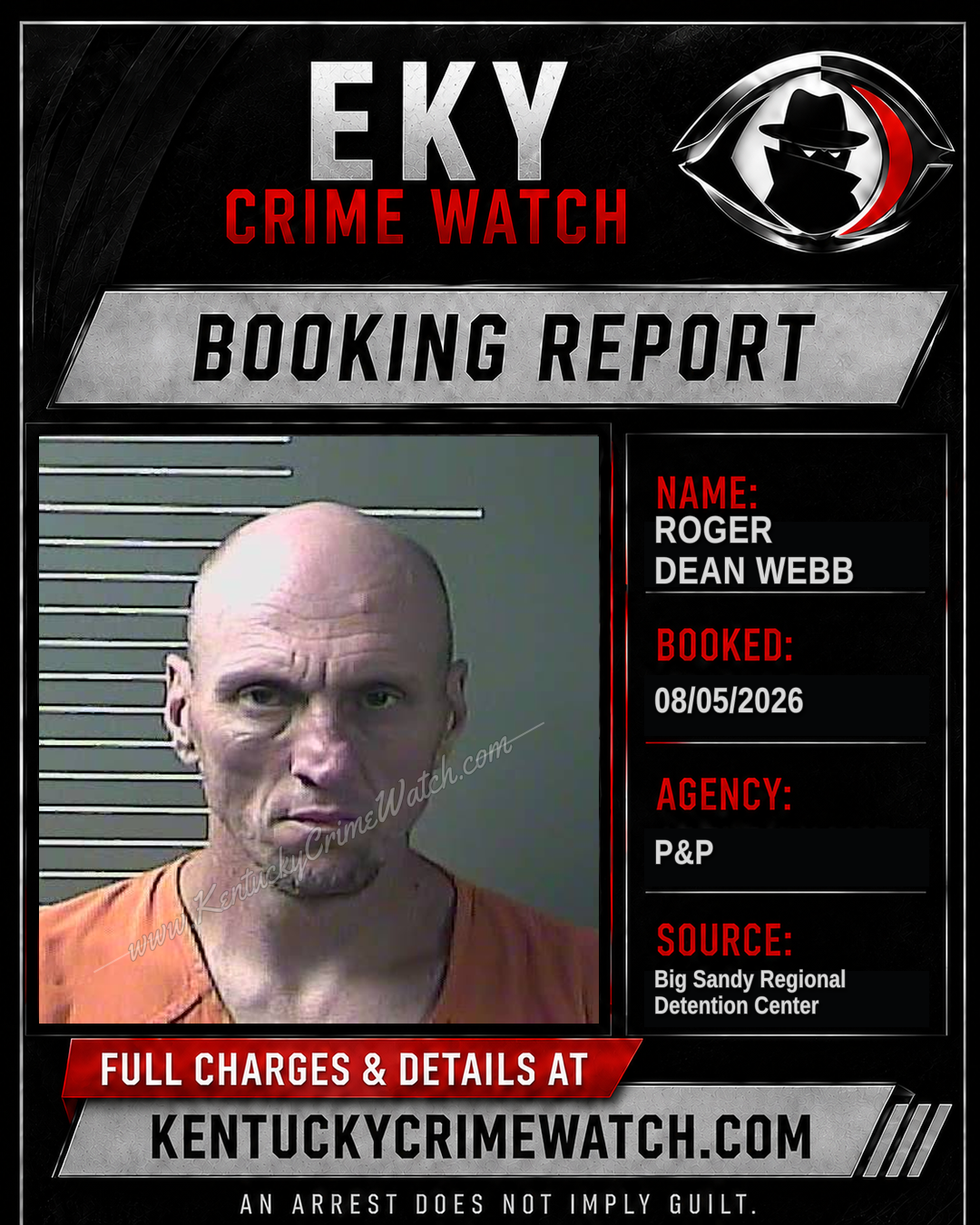 ROGER DEAN WEBB booking image