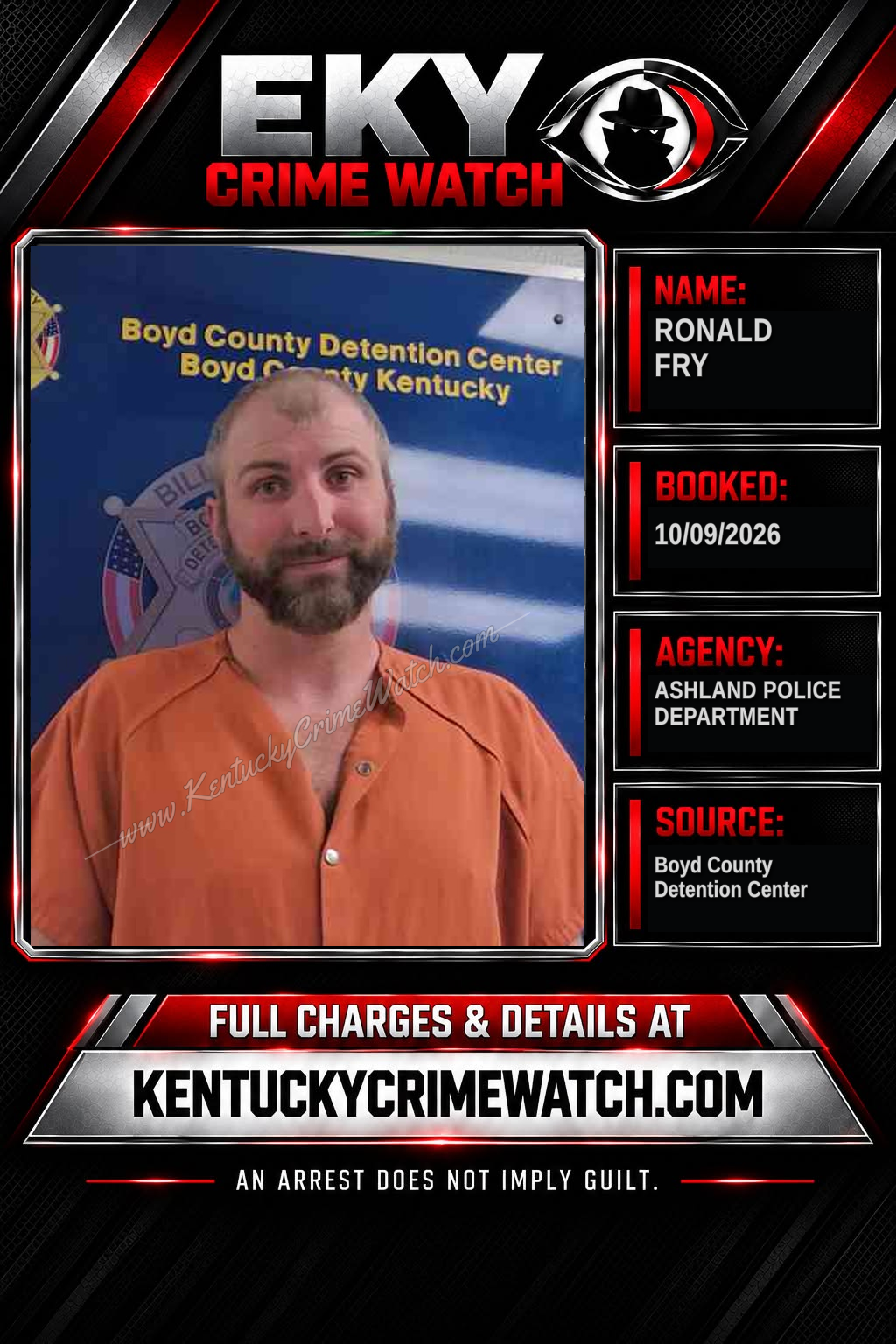 RONALD FRY booking image