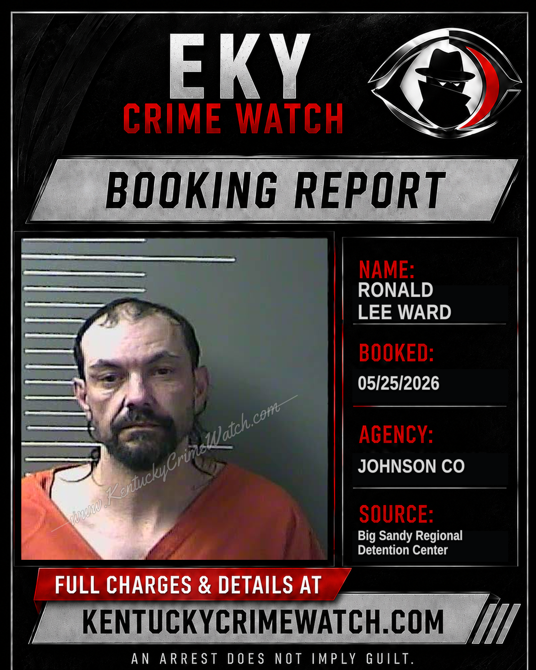 RONALD LEE WARD booking image