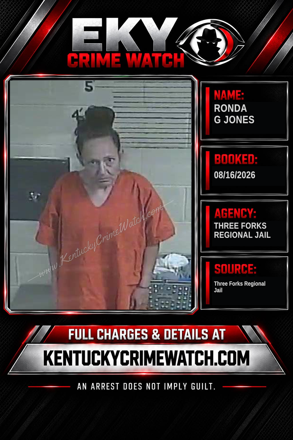 Ronda G Jones booking image