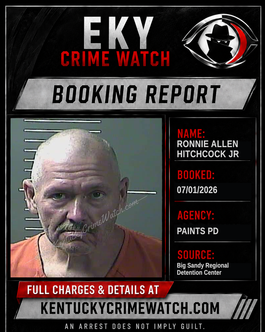 RONNIE ALLEN HITCHCOCK JR booking image