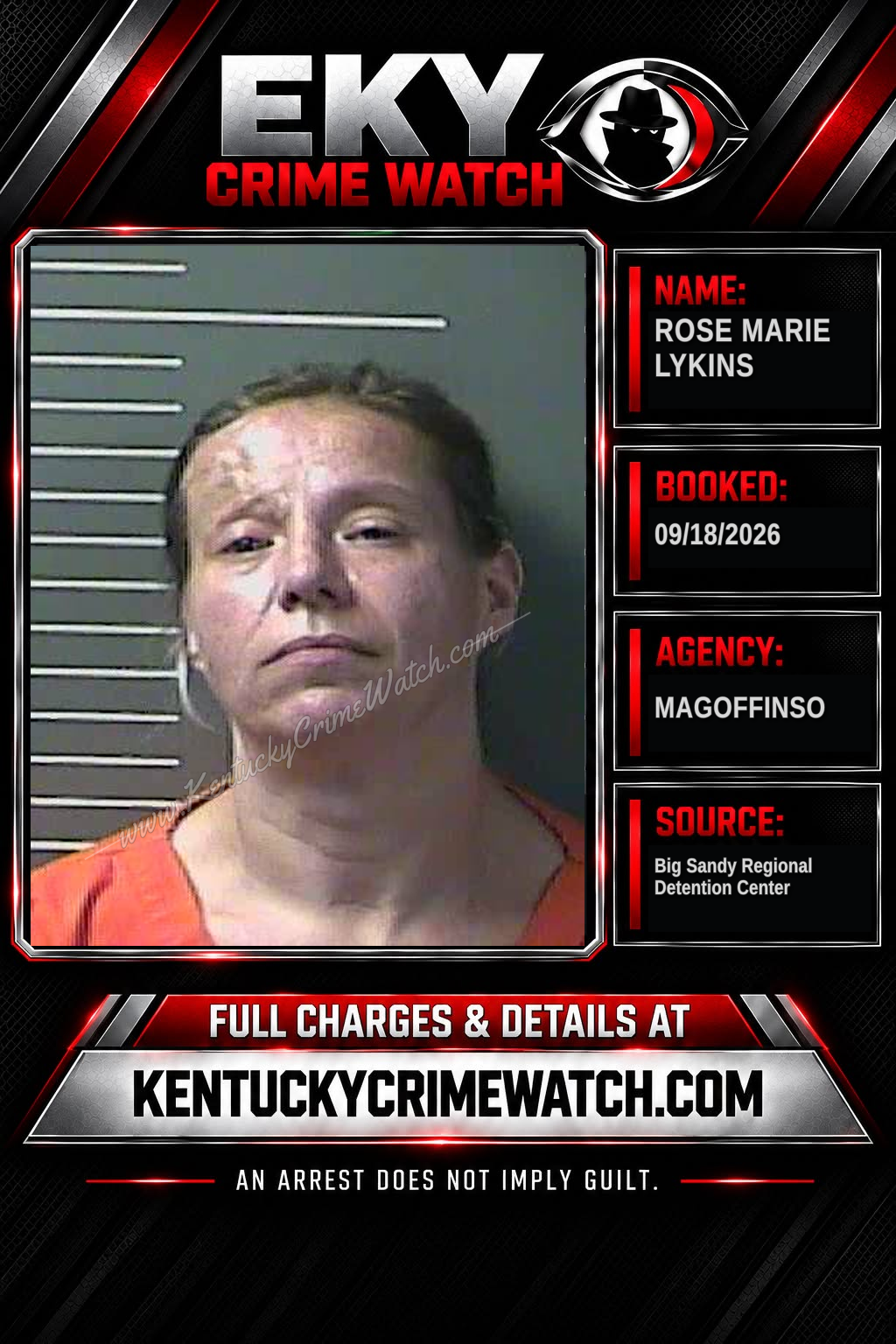 ROSE MARIE LYKINS booking image