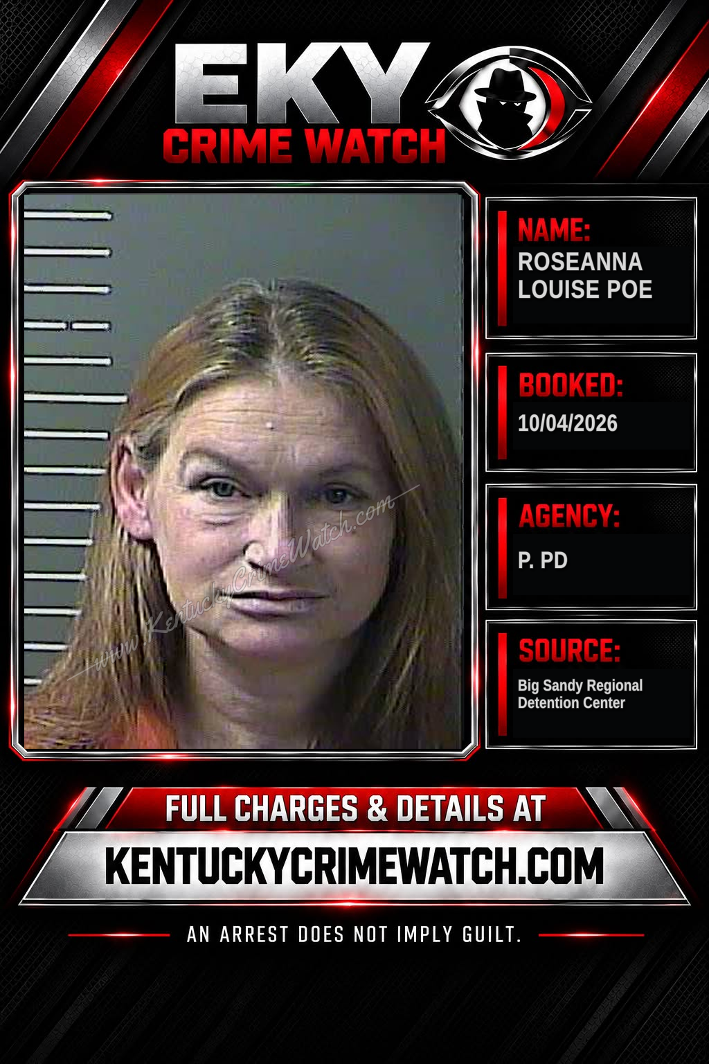 ROSEANNA LOUISE POE booking image