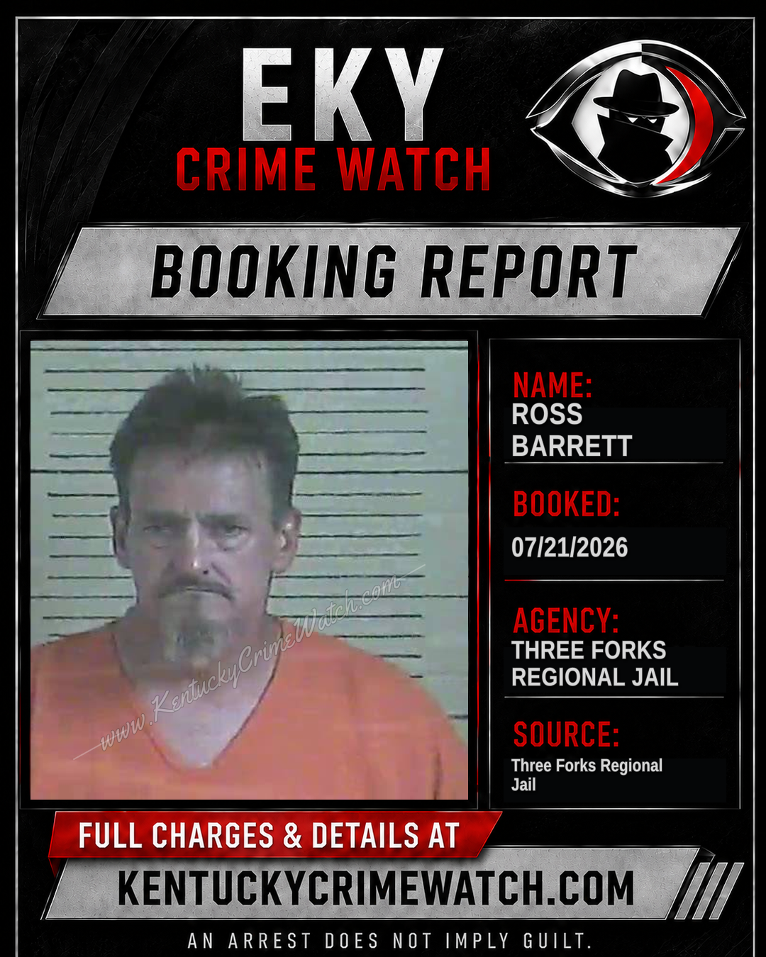 Ross Barrett booking image