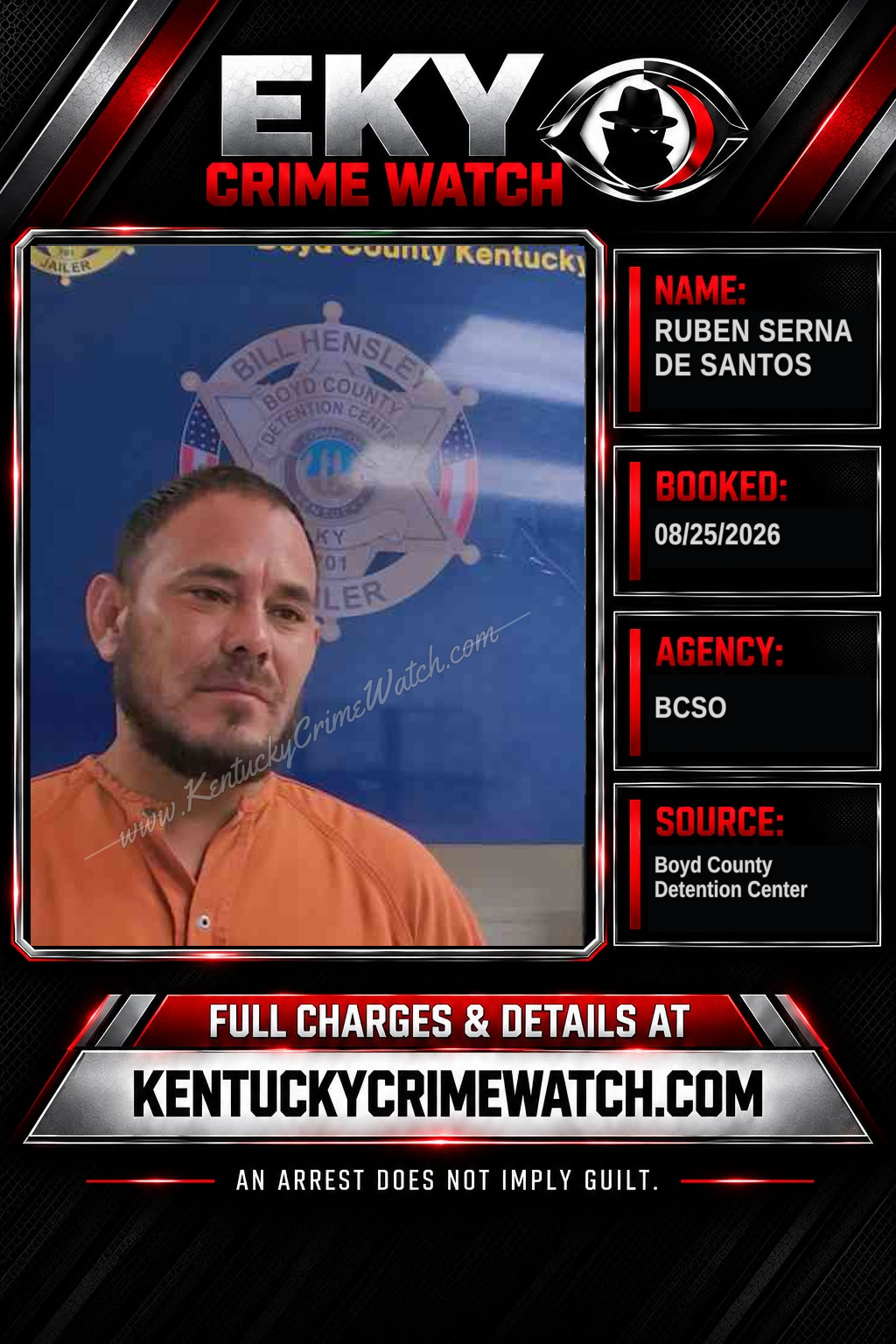 RUBEN SERNA DE SANTOS booking image